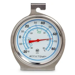 Accu-Temp Platinum Thermometer Fridge-Freezer (Stainless Steel)