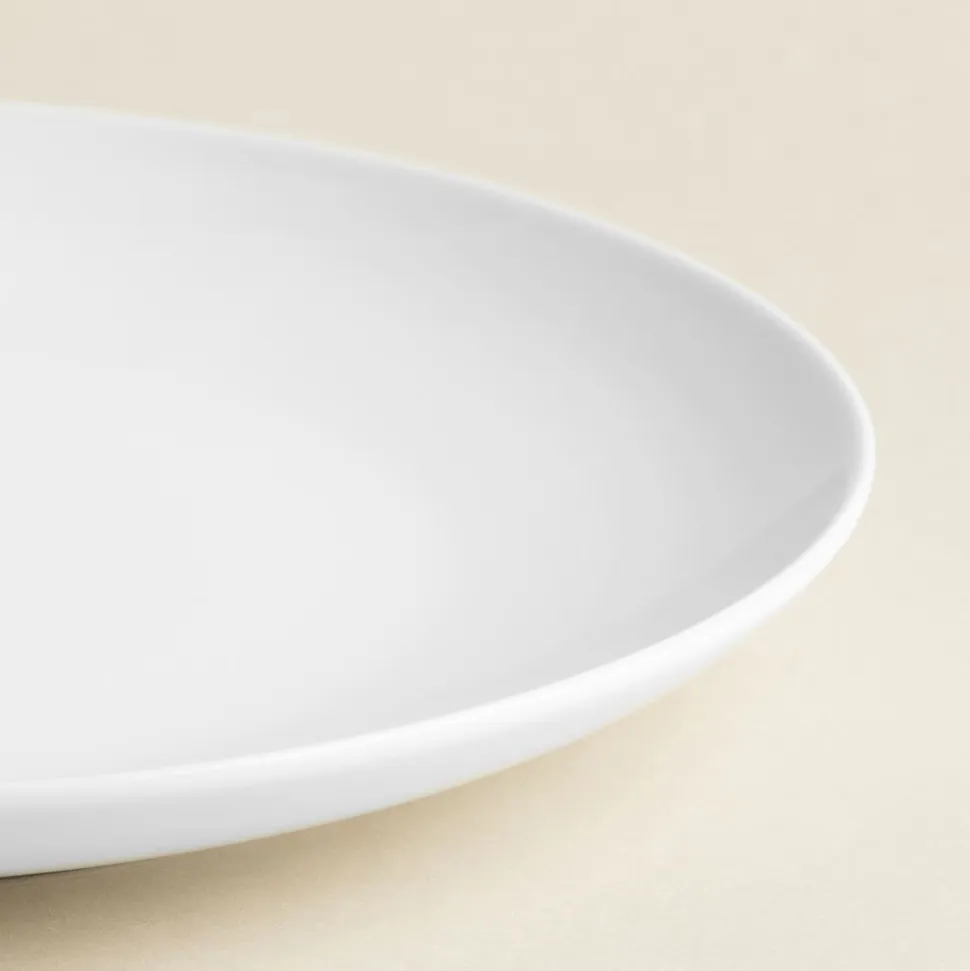 A La Carte 'Ashford Coupe' Porcelain Dinner Plate (White)