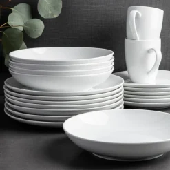A La Carte 'Ashford Coupe' Porcelain Dinner Plate (White)