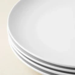 A La Carte 'Ashford Coupe' Porcelain Dinner Plate (White)