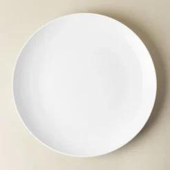 A La Carte 'Ashford Coupe' Porcelain Dinner Plate (White)