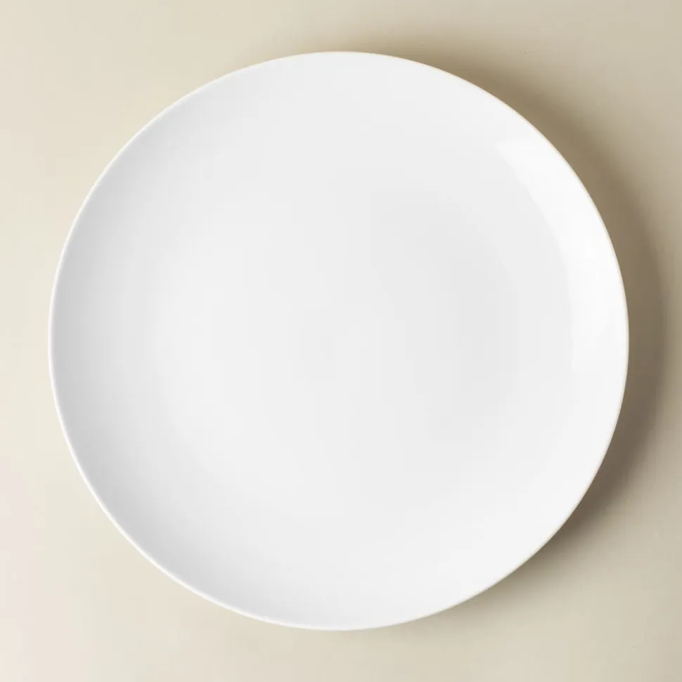 A La Carte 'Ashford Coupe' Porcelain Dinner Plate (White)