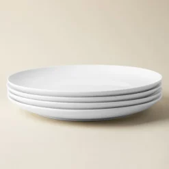 A La Carte 'Ashford Coupe' Porcelain Dinner Plate (White)
