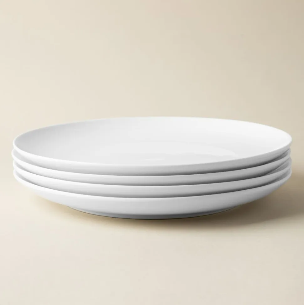 A La Carte 'Ashford Coupe' Porcelain Dinner Plate (White)