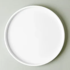 A La Carte 'Bergen' Porcelain Dinner Plate (White)
