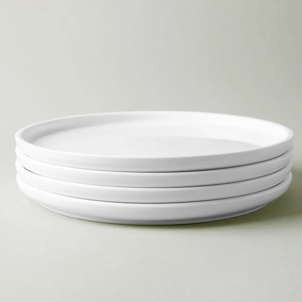 A La Carte 'Bergen' Porcelain Dinner Plate (White)