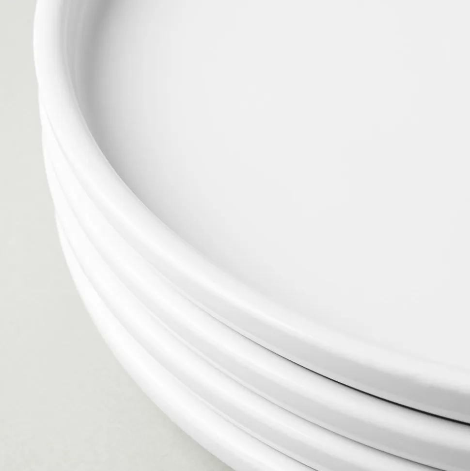 A La Carte 'Bergen' Porcelain Dinner Plate (White)
