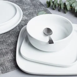 A La Carte 'Bergen' Porcelain Side Plate (White)