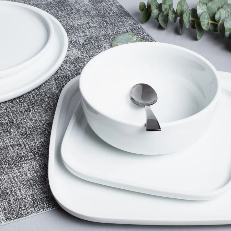 A La Carte 'Bergen' Porcelain Side Plate (White)
