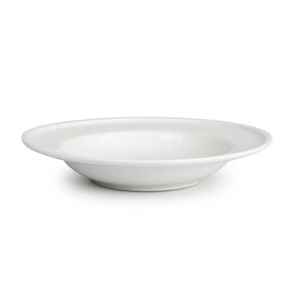 A La Carte 'Bergen' Porcelain Soup and Pasta Plate (White)
