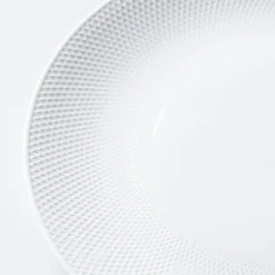 A La Carte 'Diamond Coupe' Porcelain Side Plate 8" Dia. (White)