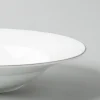 A La Carte 'Diamond Platinum' Porcelain Soup/Pasta Plate (White)