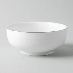 A La Carte 'Diamond Platinum' Porcelain Cereal Bowl (White)