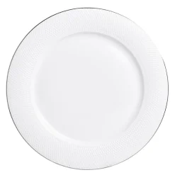 A La Carte 'Diamond Platinum' Porcelain Side Plate (White)