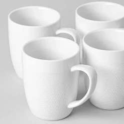 A La Carte 'Diamond' Porcelain Coffee Mug (White)