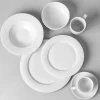 A La Carte 'Diamond' Porcelain Cup & Saucer (White)
