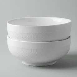 A La Carte 'Diamond' Porcelain Cereal Bowl (White)