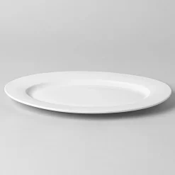 A La Carte 'Diamond' Porcelain Oval Platter 14