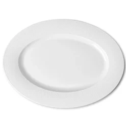 A La Carte 'Diamond' Porcelain Oval Platter 14