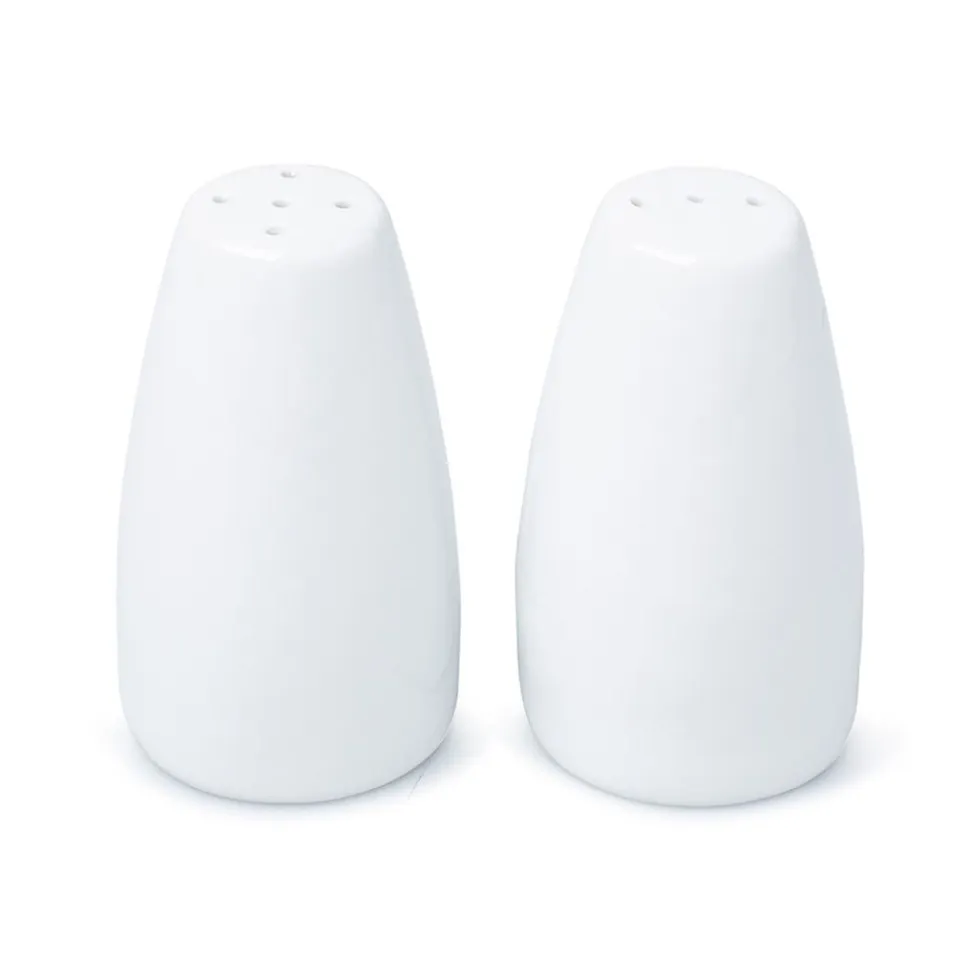 A La Carte 'Essentials' Porcelain Salt & Pepper - Set of 2 (White)