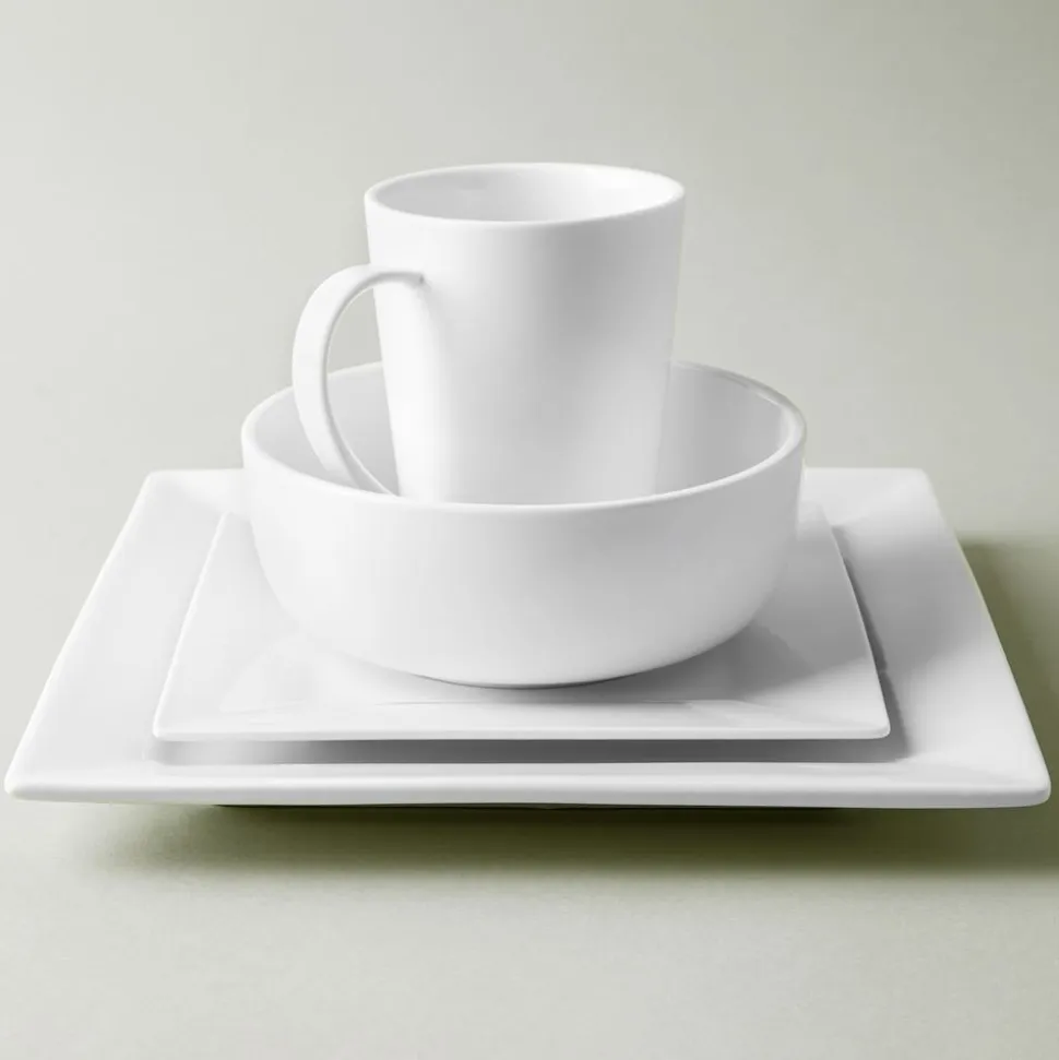 A La Carte 'Essentials' Porcelain Platter 12"sq. (White)