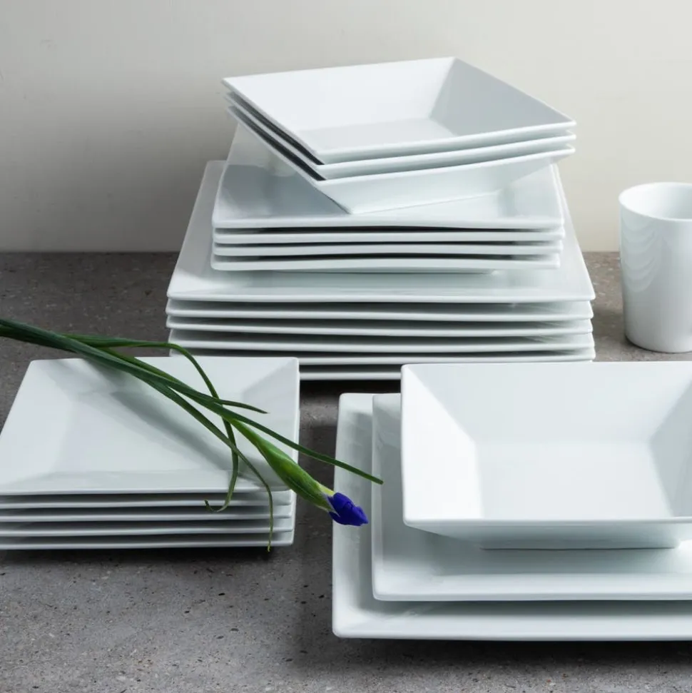 A La Carte 'Essentials' Porcelain Platter 12"sq. (White)