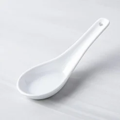 A La Carte 'Essentials' Porcelain Soup Spoon (White)
