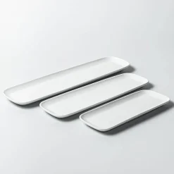 A La Carte Essentials 'Rectangular' Porcelain Platter Medium (White)