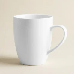 A La Carte 'Oxford' Porcelain Bullet Mug 400ml (White)