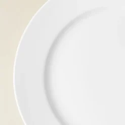 A La Carte 'Oxford' Porcelain Dinner Plate (White)