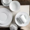 A La Carte 'Oxford' Porcelain Espresso Cup with Saucer 90ml (White)