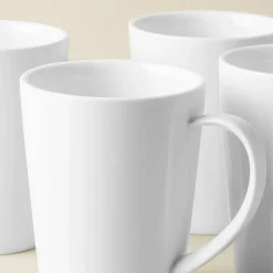 A La Carte 'Oxford' Porcelain Mug 400ml (White)