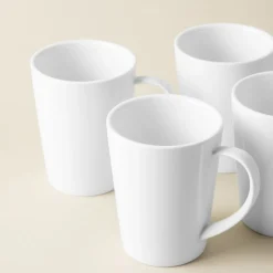 A La Carte 'Oxford' Porcelain Mug 400ml (White)