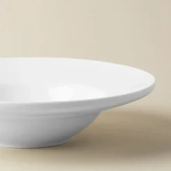A La Carte 'Oxford' Porcelain Soup- Pasta Plate (White)