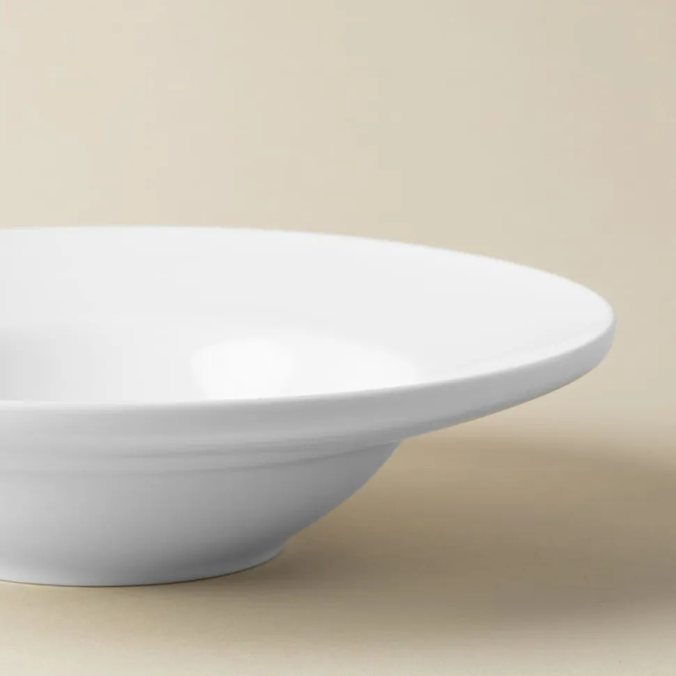 A La Carte 'Oxford' Porcelain Soup- Pasta Plate (White)