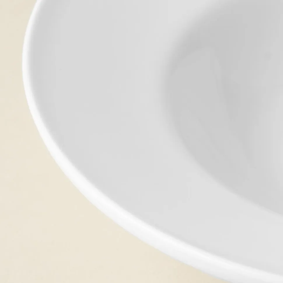 A La Carte 'Oxford' Porcelain Soup- Pasta Plate (White)