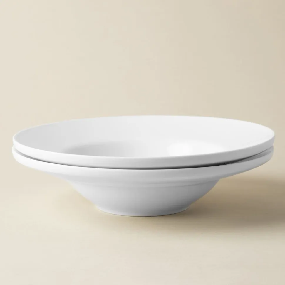 A La Carte 'Oxford' Porcelain Soup- Pasta Plate (White)