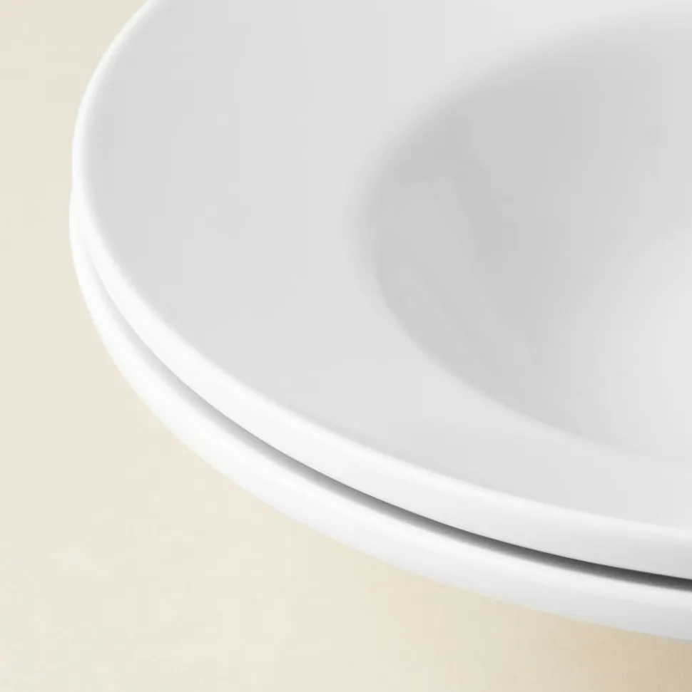 A La Carte 'Oxford' Porcelain Soup- Pasta Plate (White)