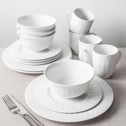 A La Carte 'Petal' Open Stock Dinner Plate 27cm (White)