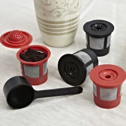 As Seen On Tv Cafe Cup K-Cup Reusable Filter with Scoop - Set of 5
