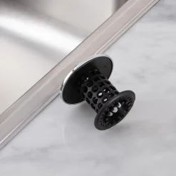 As Seen On Tv Tubshroom Bathtub Hair Catcher (Black/Chrome)