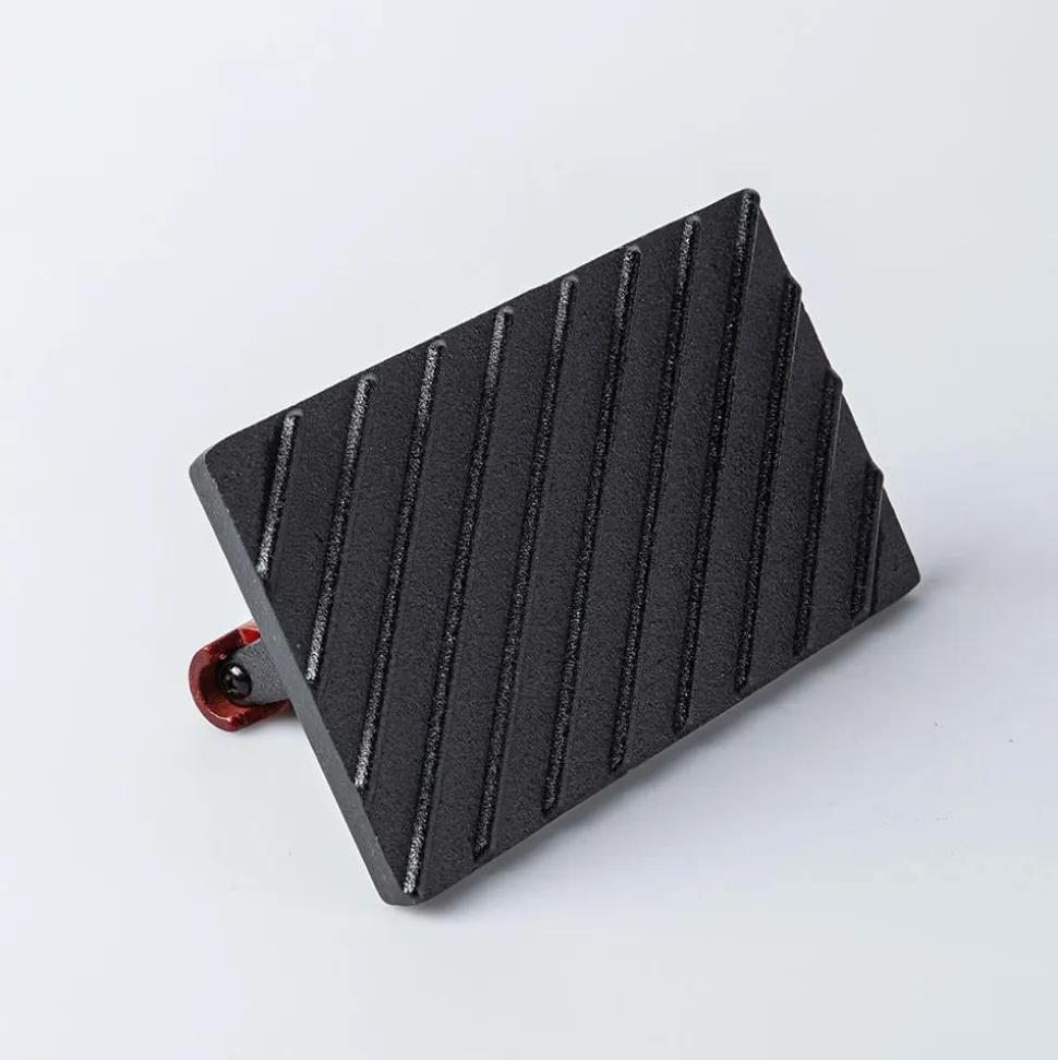 BBQ Devil Evenheat Cast Iron Grill Press (Black)