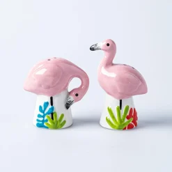 Boston Warehouse Flea Market Shaped 'Flamingo' Salt & Pepper S/2