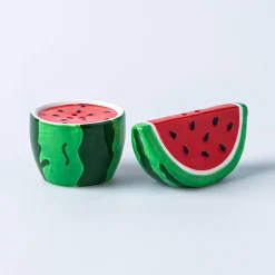 Boston Warehouse Flea Market Shaped 'Watermelon' Salt & Pepper - S/2