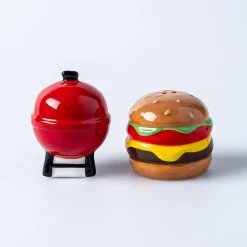Boston Warehouse Flea Market Shaped 'BBQ' Salt & Pepper - Set of 2