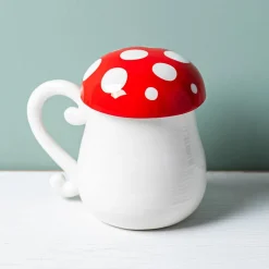 Boston Warehouse Flea Market Shaped 'Mushroom' Mug with Lid
