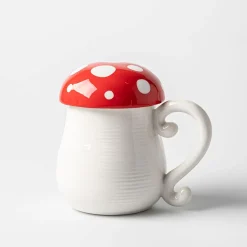 Boston Warehouse Flea Market Shaped 'Mushroom' Mug with Lid