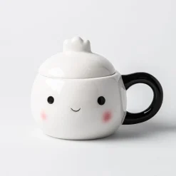 Boston Warehouse Flea Market Shaped 'Hey Dumplin' Mug with Lid