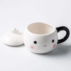 Boston Warehouse Flea Market Shaped 'Hey Dumplin' Mug with Lid