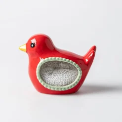 Boston Warehouse Scrubby 'Bird' Ceramic Scrubby Holder